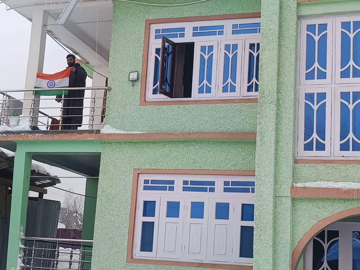 Parents of Lashkar terrorist hoisted the Tricolour at home.