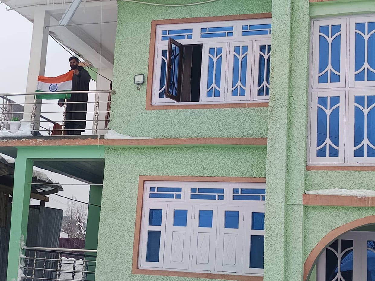 Srinagar, Father of Terrorist, National Flag, At Home