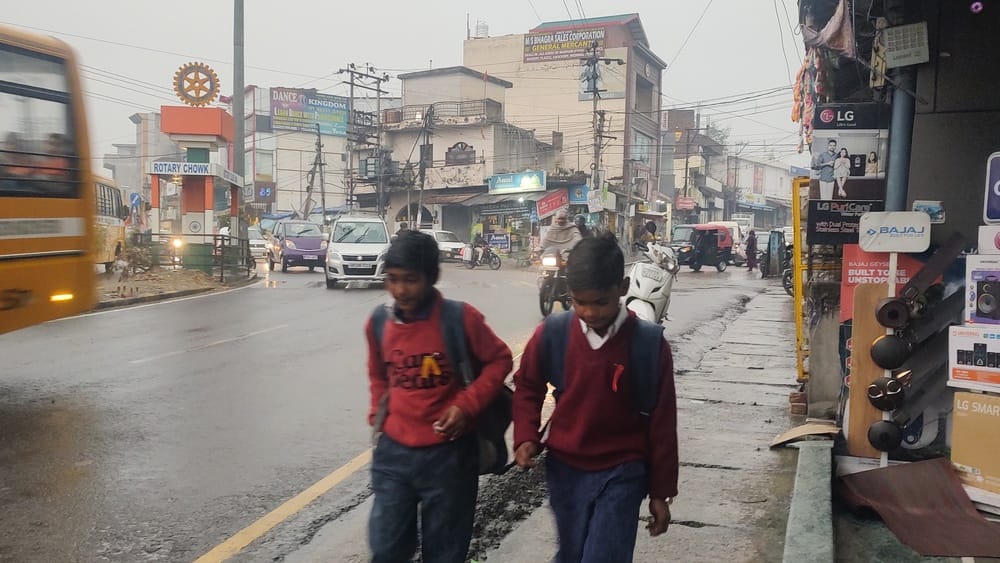 Light hailstorm in many areas of Amb, Bangana