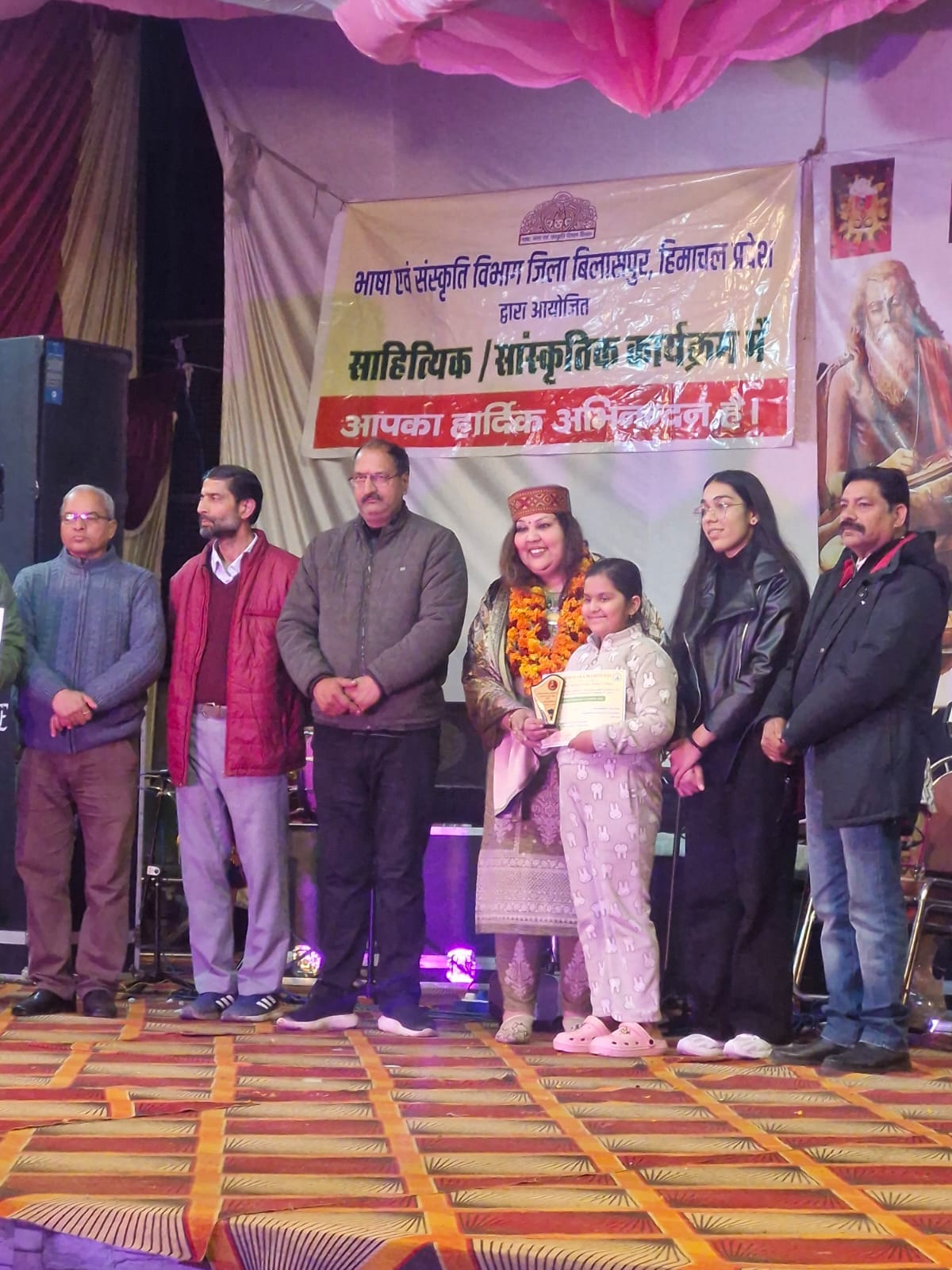 Talents shine in the fifth cultural evening of Vyas Utsav