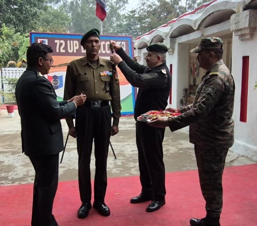 Subedar Major Bhim Singh awarded Honorary Lieutenant Rank