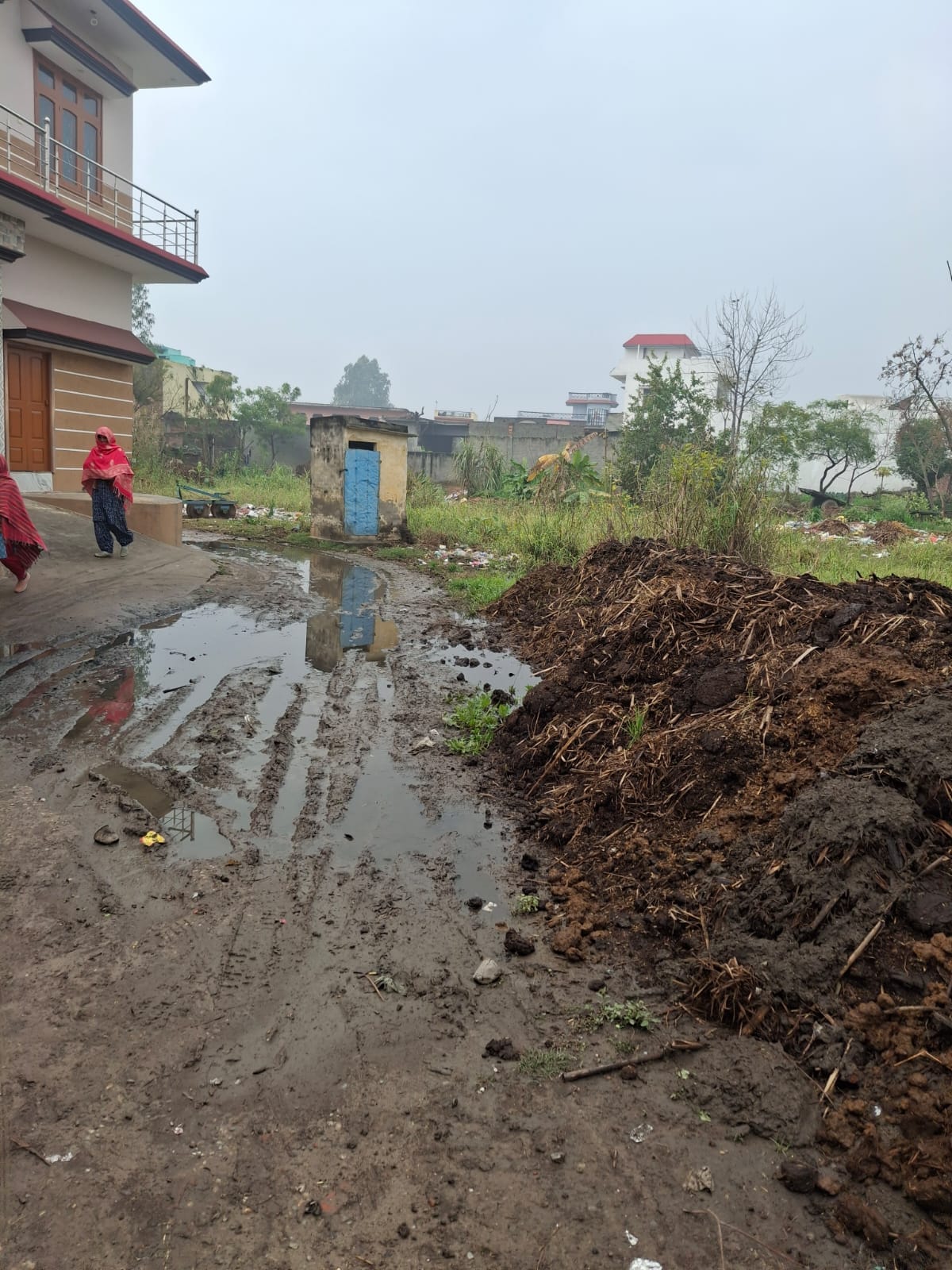 Pond is occupied, waterlogging is happening