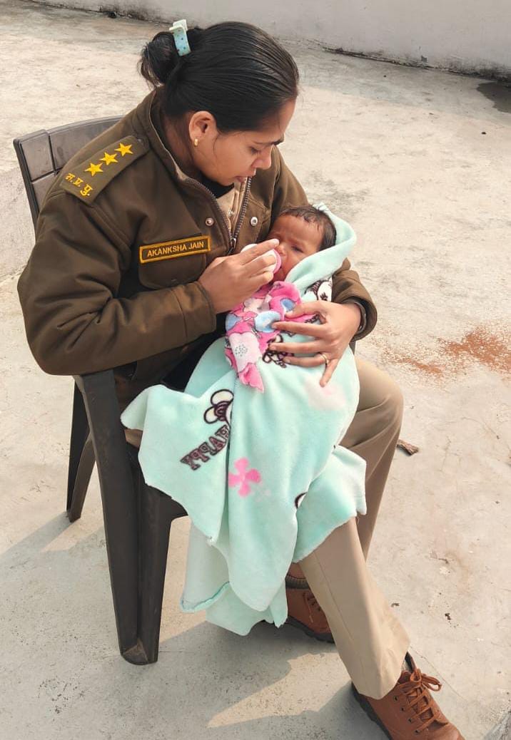 The family fled, abandoning the three-month-old child; the SDOP fed him milk.