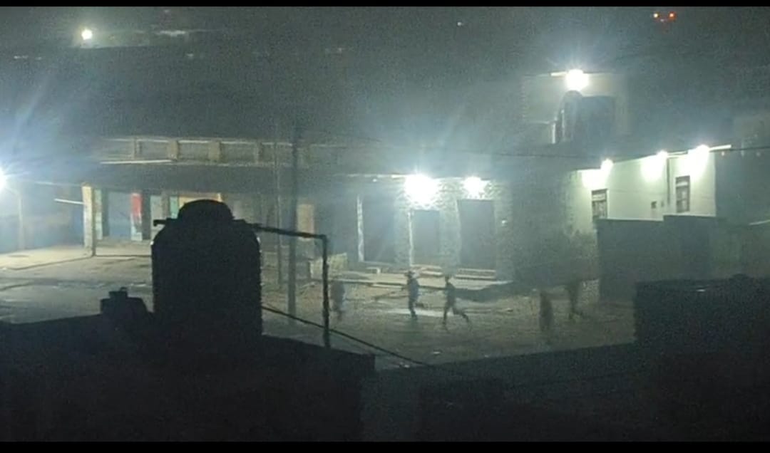 Stone pelting and firing in a dispute over soil dumping on a plot