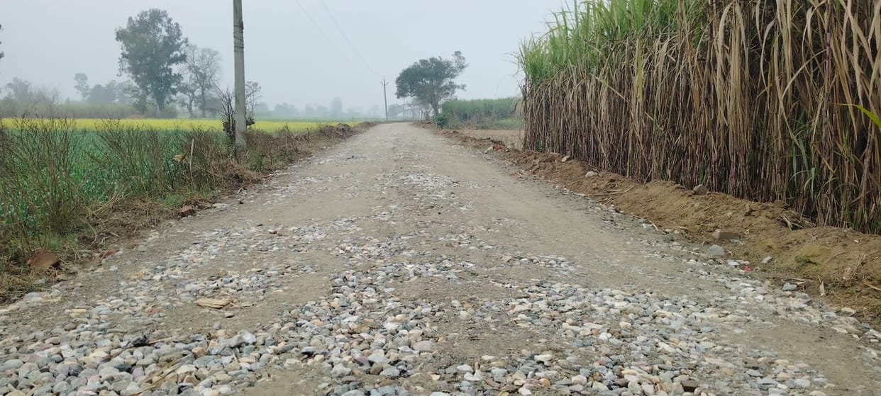 Ballast was laid two months ago... the responsible people forgot to get the construction done