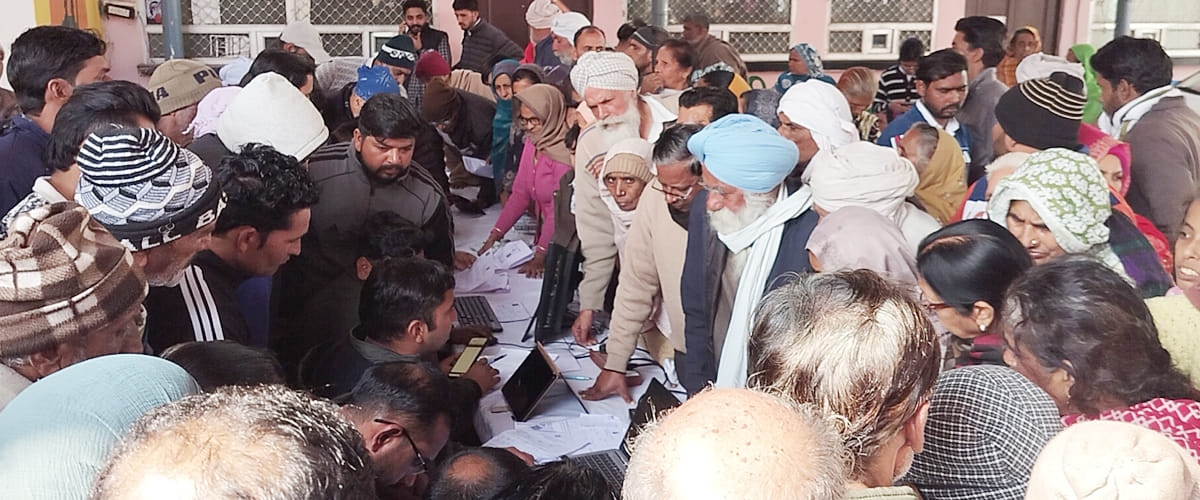 The elderly were troubled by the chaos in the camp