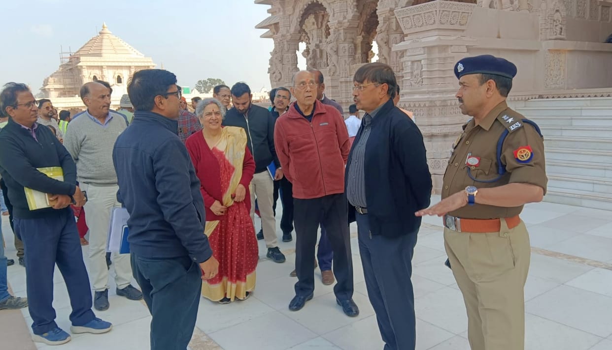 Work on Ram Janmabhoomi's boundary wall in full swing, two watchtowers ready