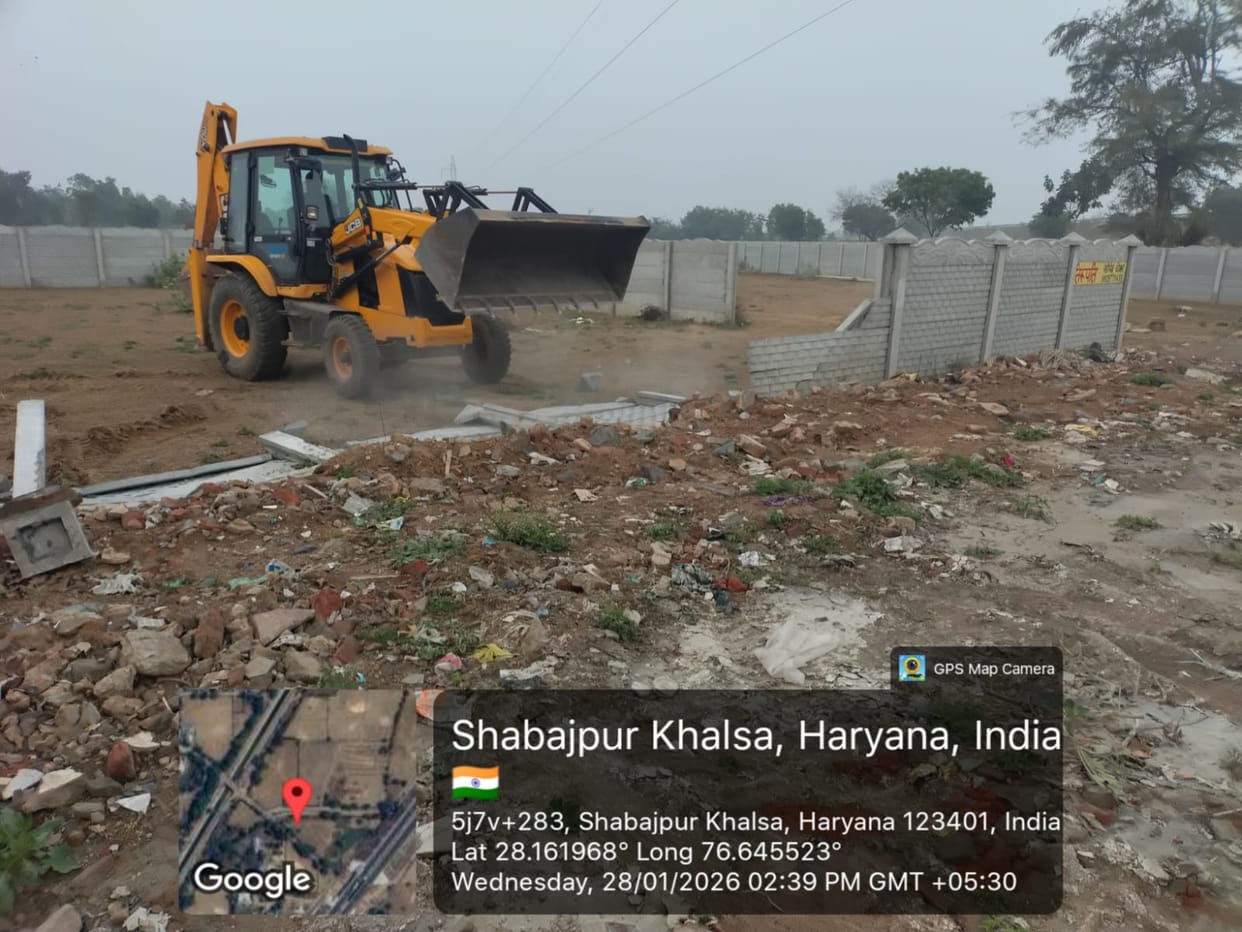 9 DPCs in Shahbazpur Khalsa, kutcha road network demolished9 DPCs in Shahbazpur Khalsa, kutcha road network demolished