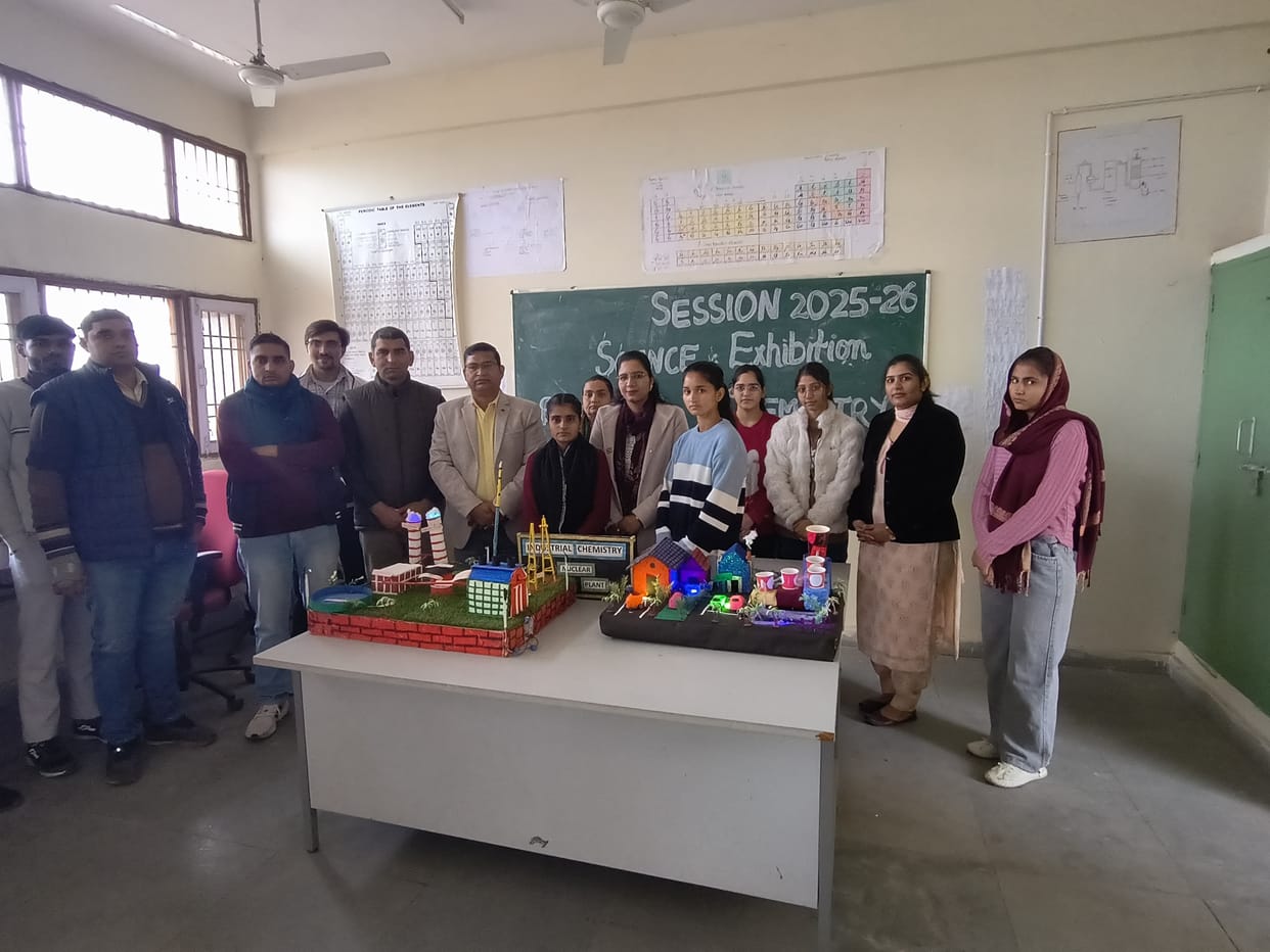 Mehak and Sweety won first prize in the science exhibition.