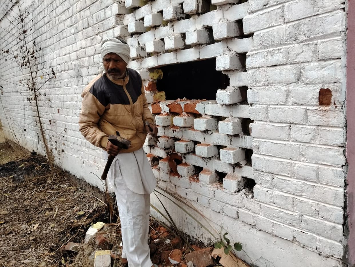 Samples were taken from the library building of the government school in Nilahedi.