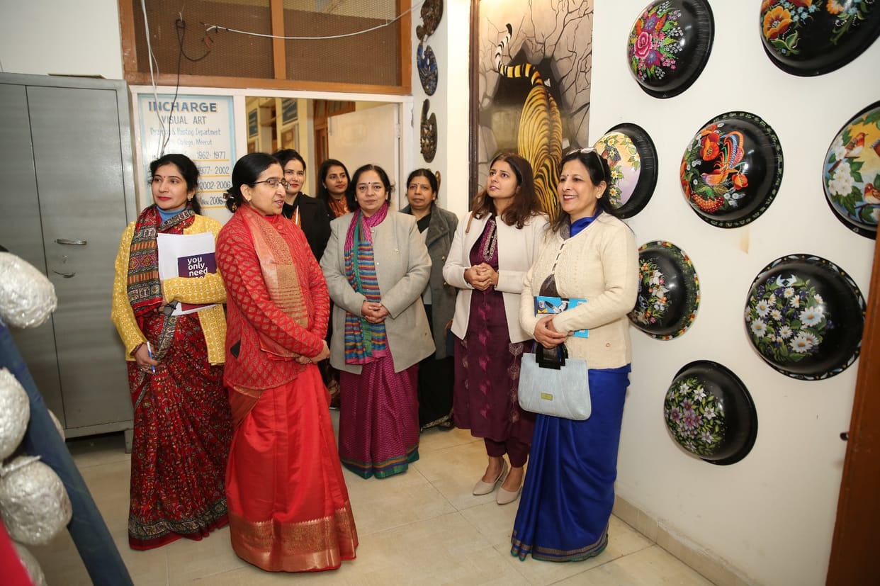 After auditing the college, discussions were held on the development of girl students.