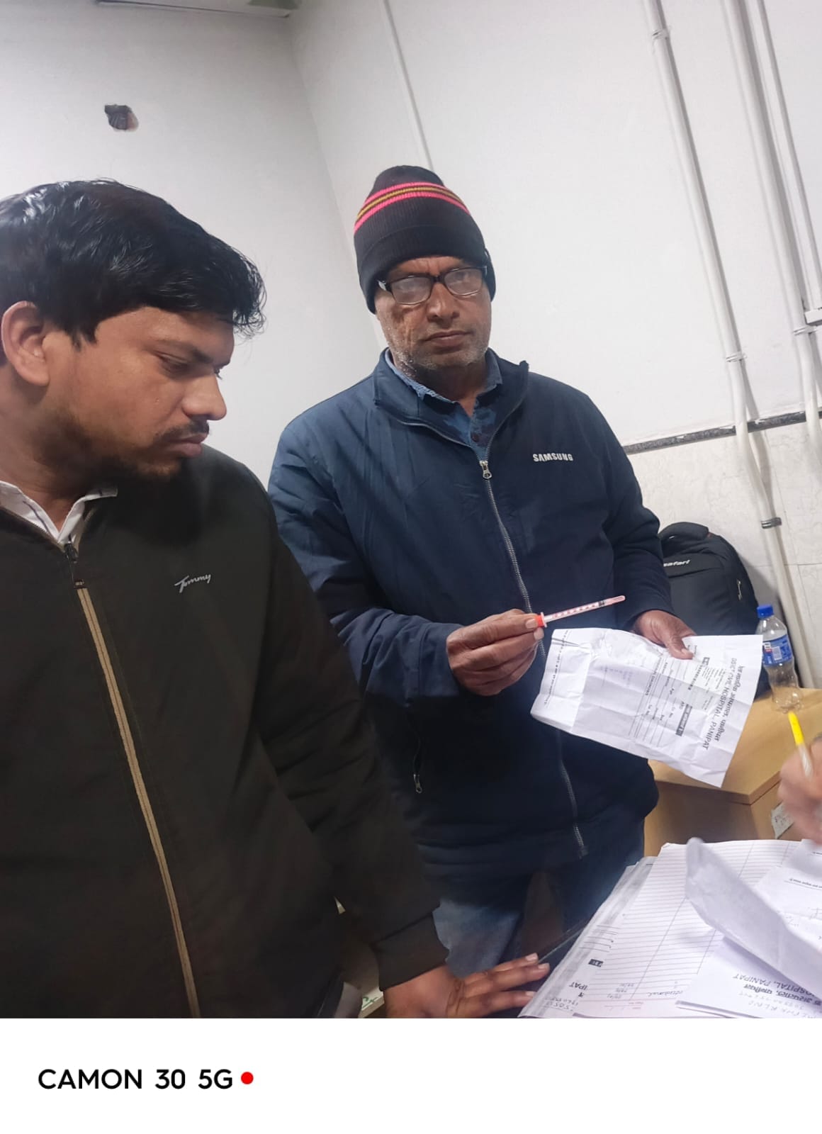 The hospital has been without syringes for three days, leaving patients stranded.
