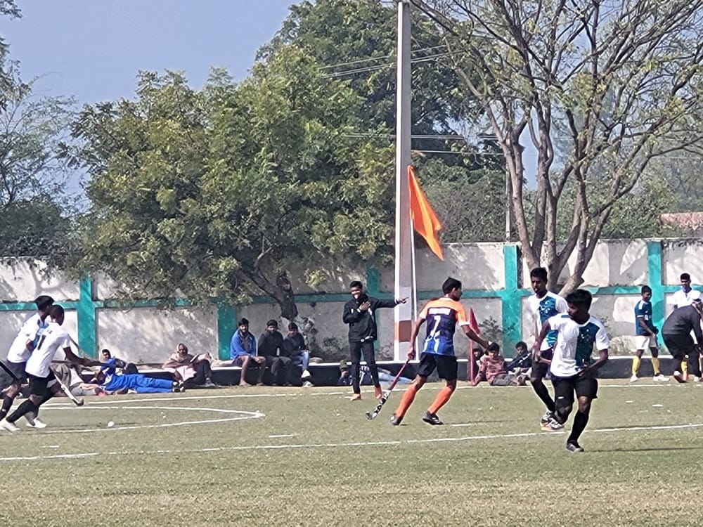 Dilip Rajbhar's hat-trick goals secured the victory for Sports College Saifai