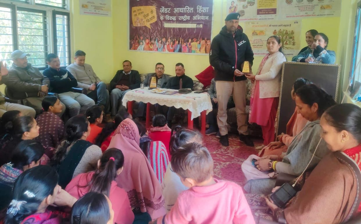 Women in Barrel Panchayat were made aware about gender based violence.