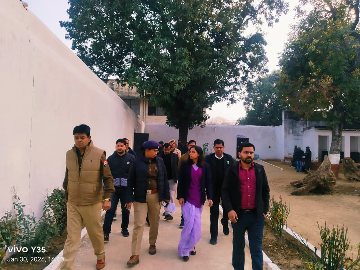 mainpuri news jail inpection