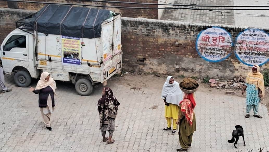 फोटो : सोनीपत के खरखौदा में दूसरी जगह के कुत्तों को अन्य मोहल्ले में छोड़े जाने पर आपत्ति जताती 