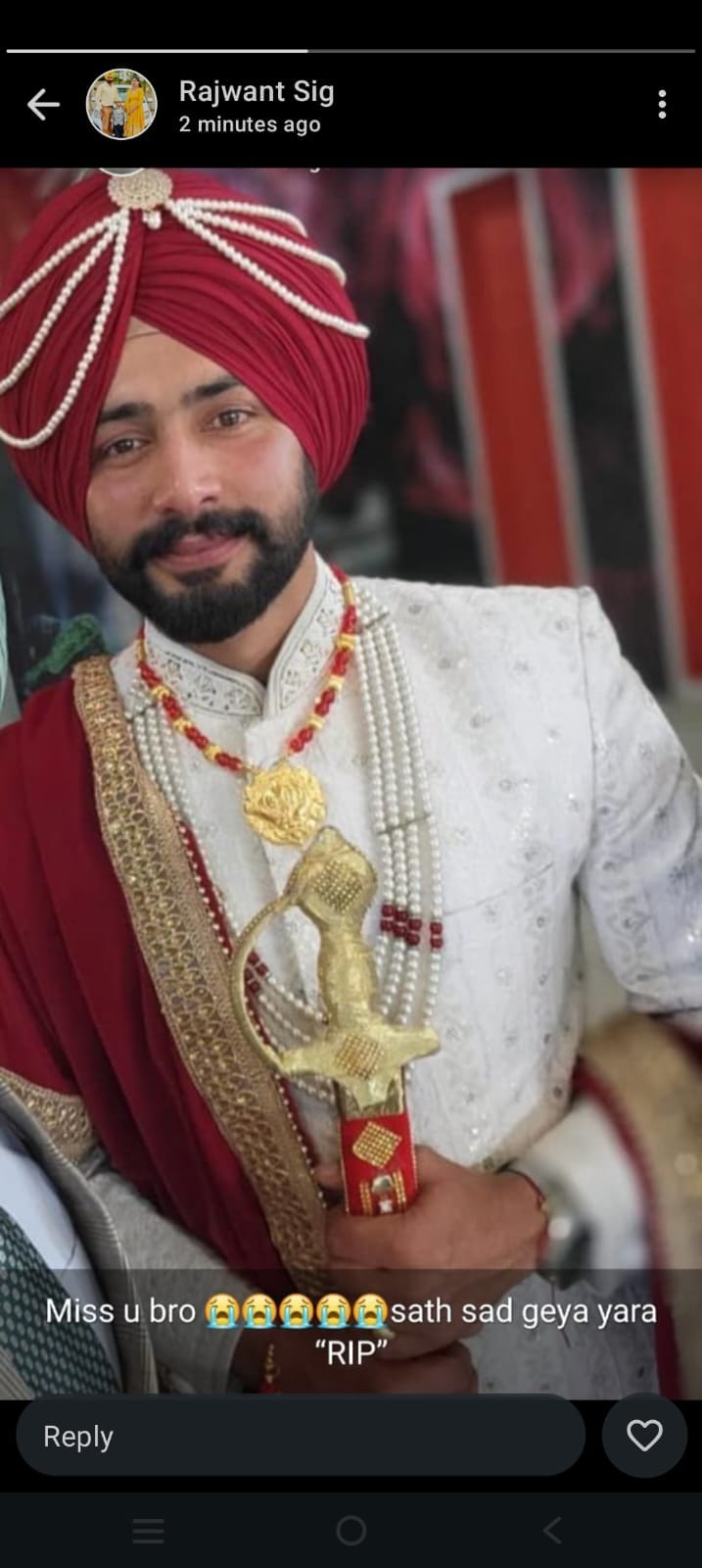 A man was shot dead while dancing to music at a DJ party; the soldier had gotten married just seven days earlier.
