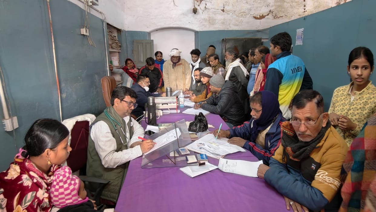 1245 patients reached the OPD, 32 patients were admitted in the emergency in 24 hours.