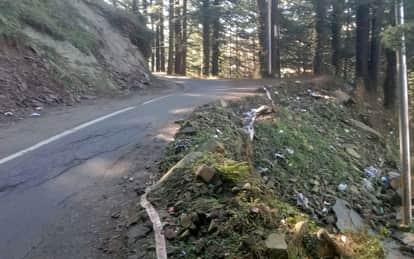 The road to the Degree College is in a bad condition, making movement of people difficult.