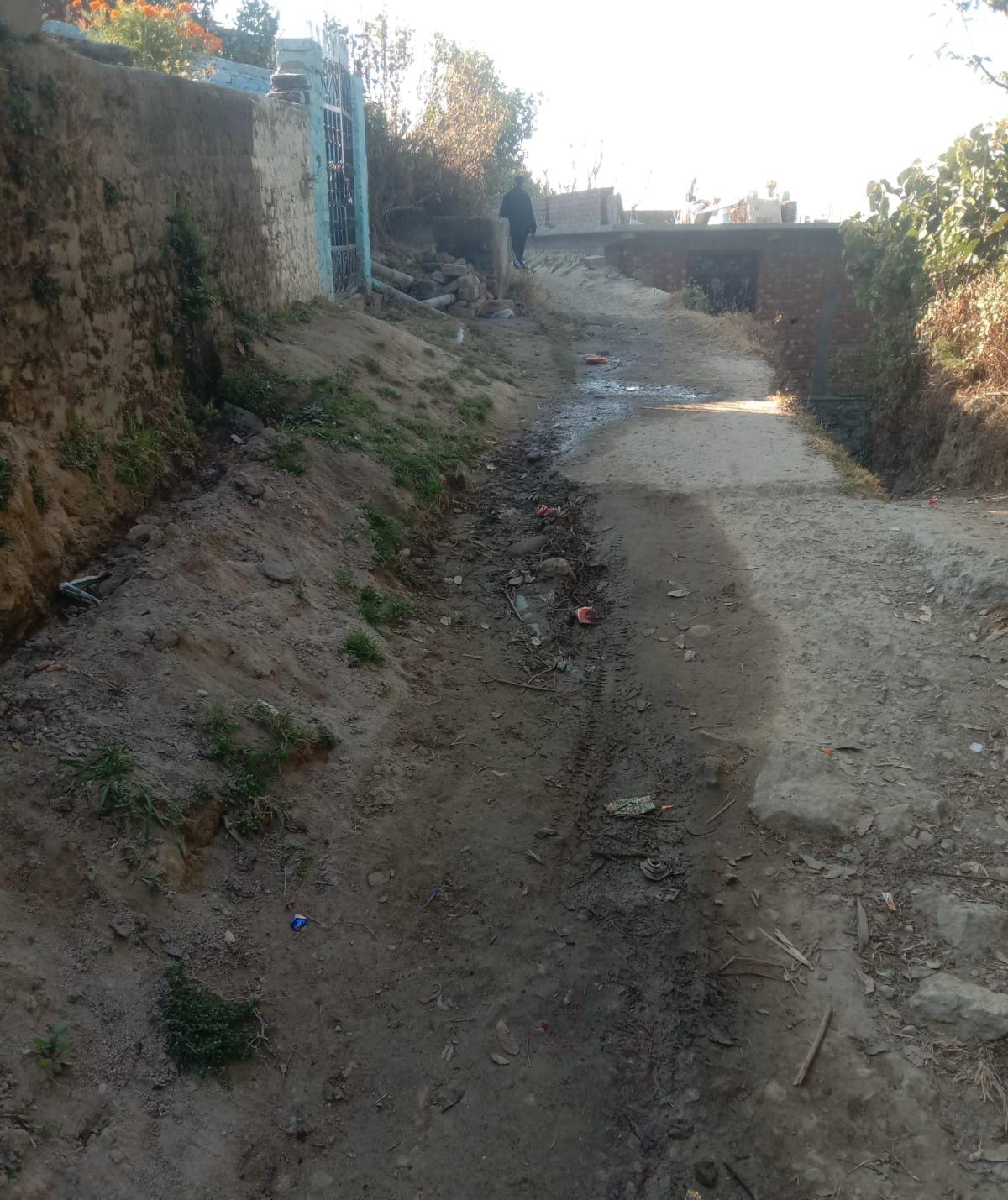 The road leading to Pati GIC is in bad condition