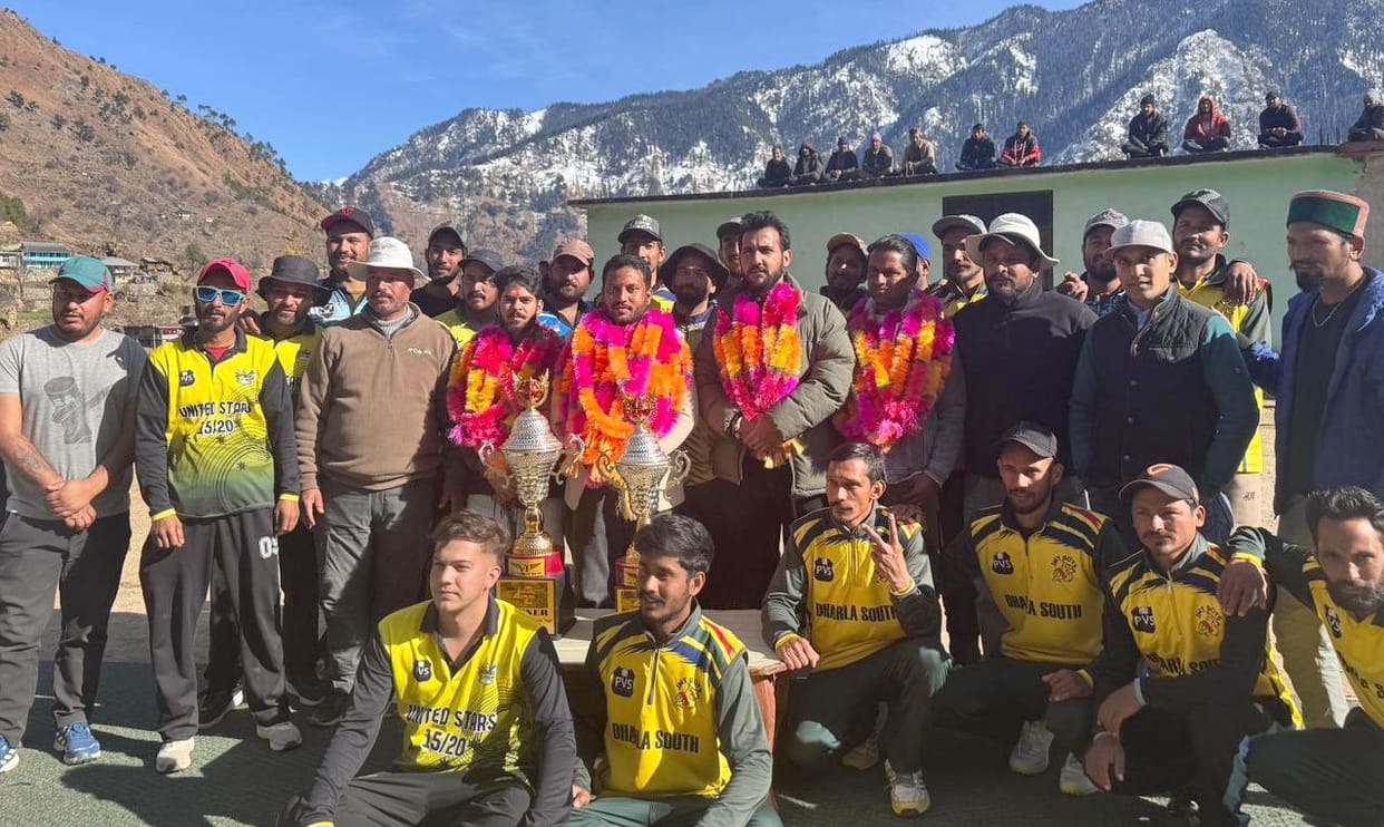 Ganvi defeated Dharla South to win the cricket title in Kyaw