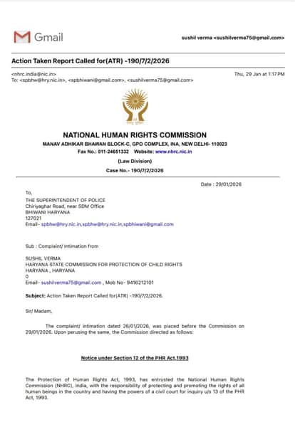 NHRC takes cognizance of human rights violations in police custody