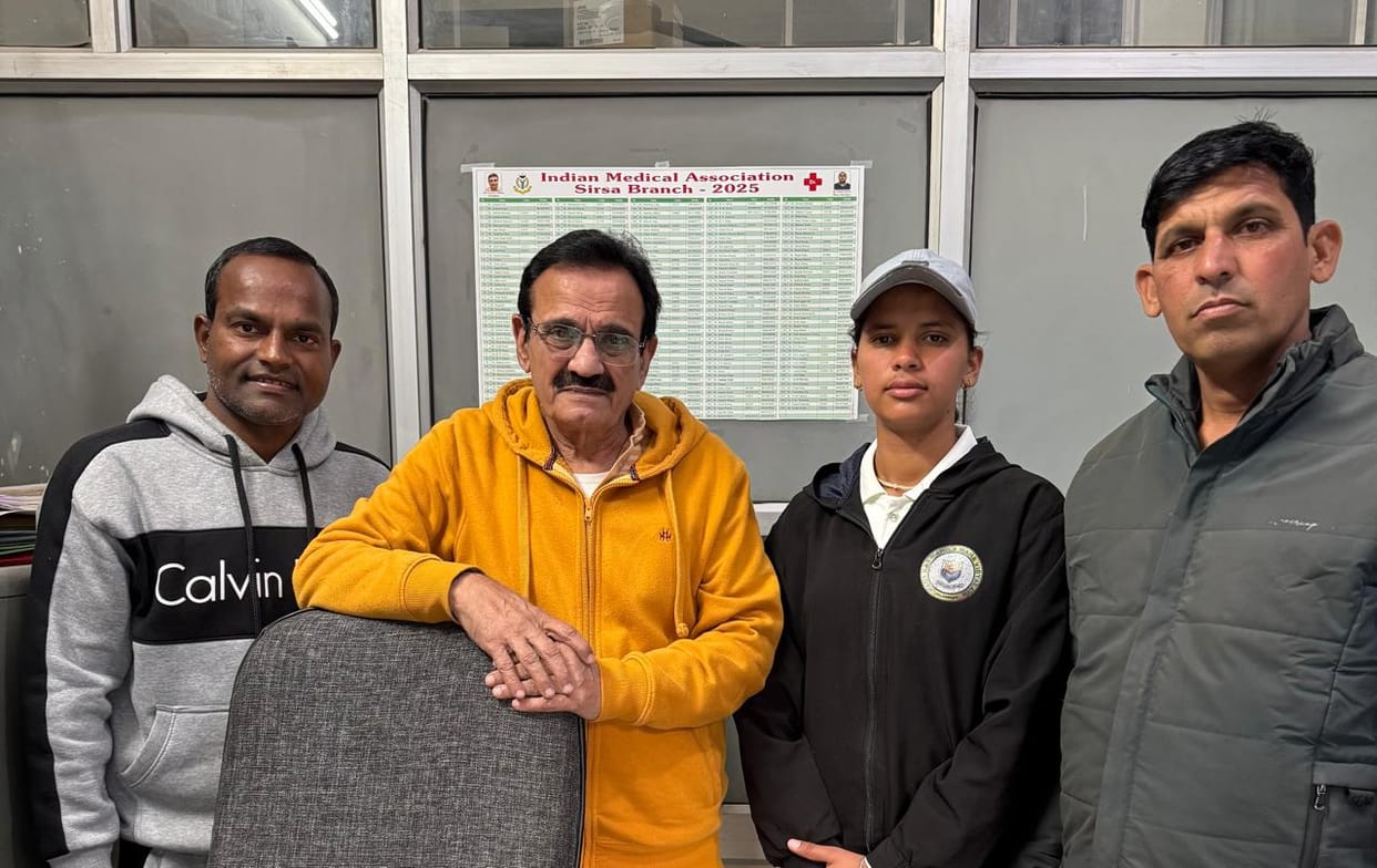Sirsa's Anjali follows the path of international cricketer Kanishk, BCCI calls her to Mumbai for the Under-19 final trial