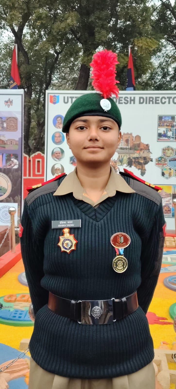 Ishika brought glory to the region by marching past in the Republic Day parade.