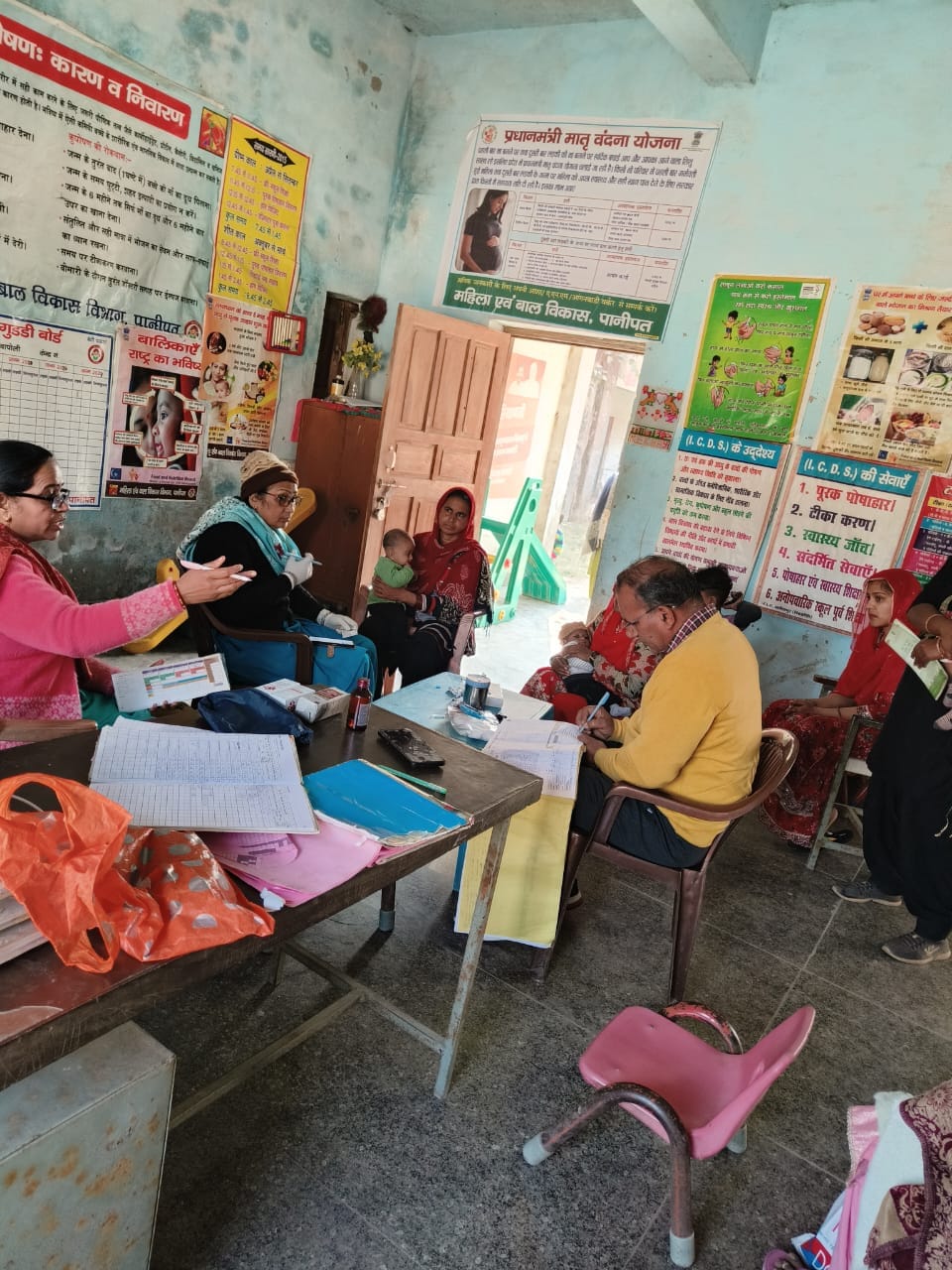 75 patients were examined and 40 were vaccinated at the camp.