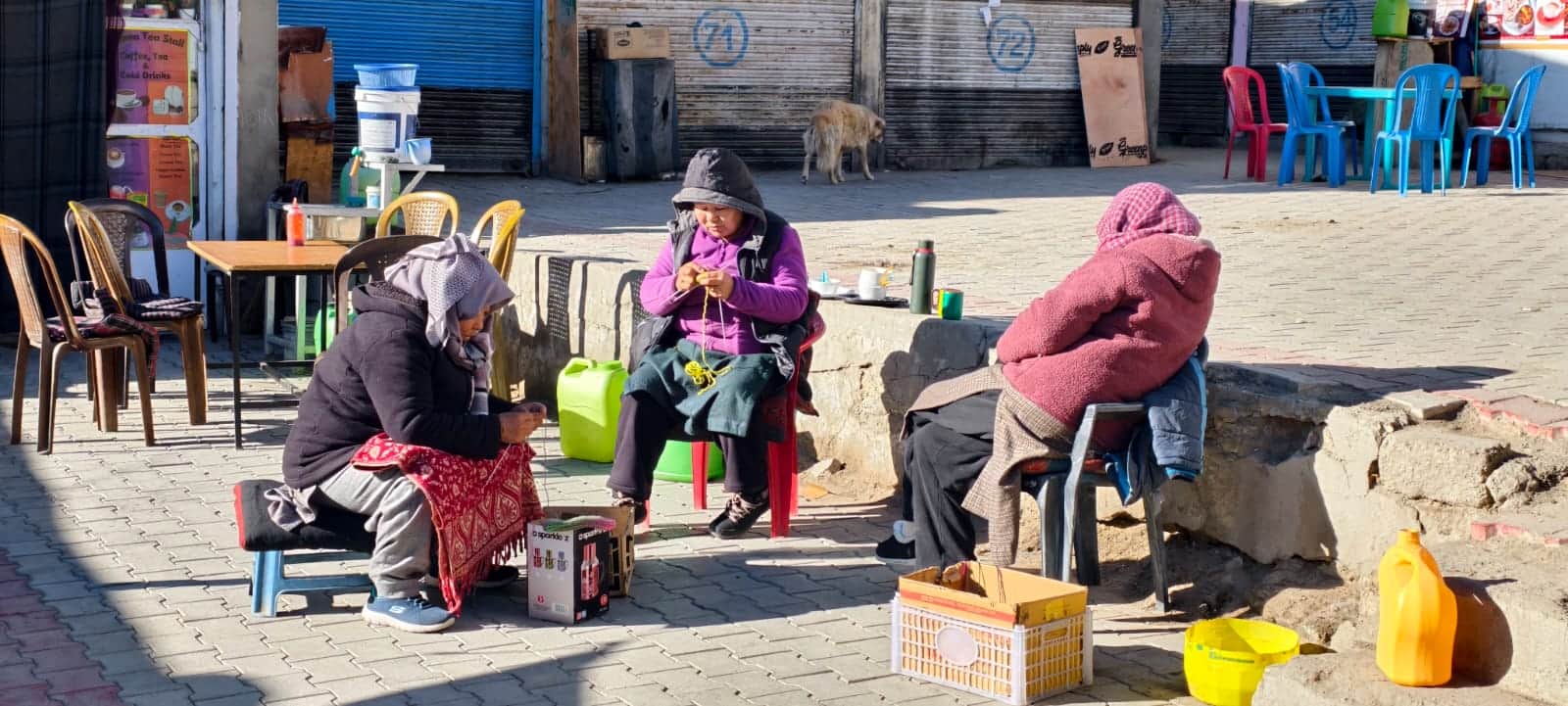 धूप में खिल उठा जनजीवनबर्फ की सफेद चादर से ढके लद्दाख में धूप खिलते ही जनजीवन चहक उठा। लेह