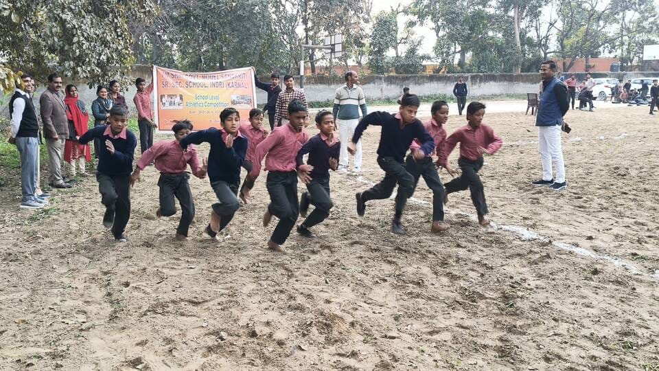 Kushal first in long jump and Prince first in shot put