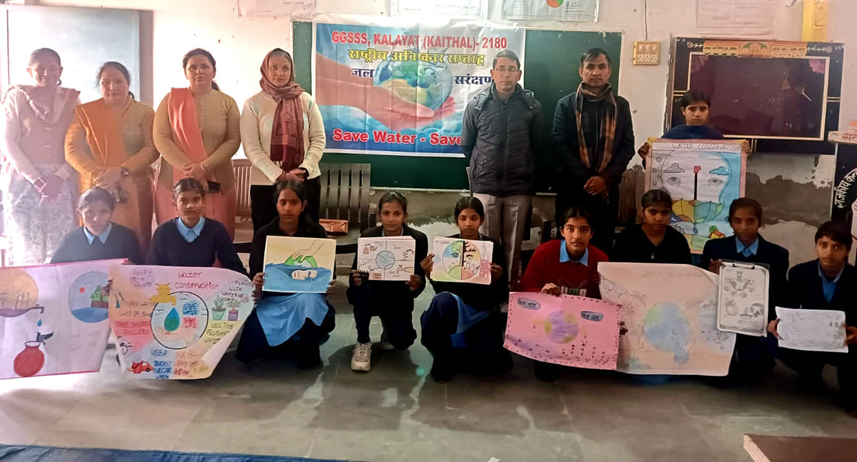 A powerful message of water conservation was given through a short play.