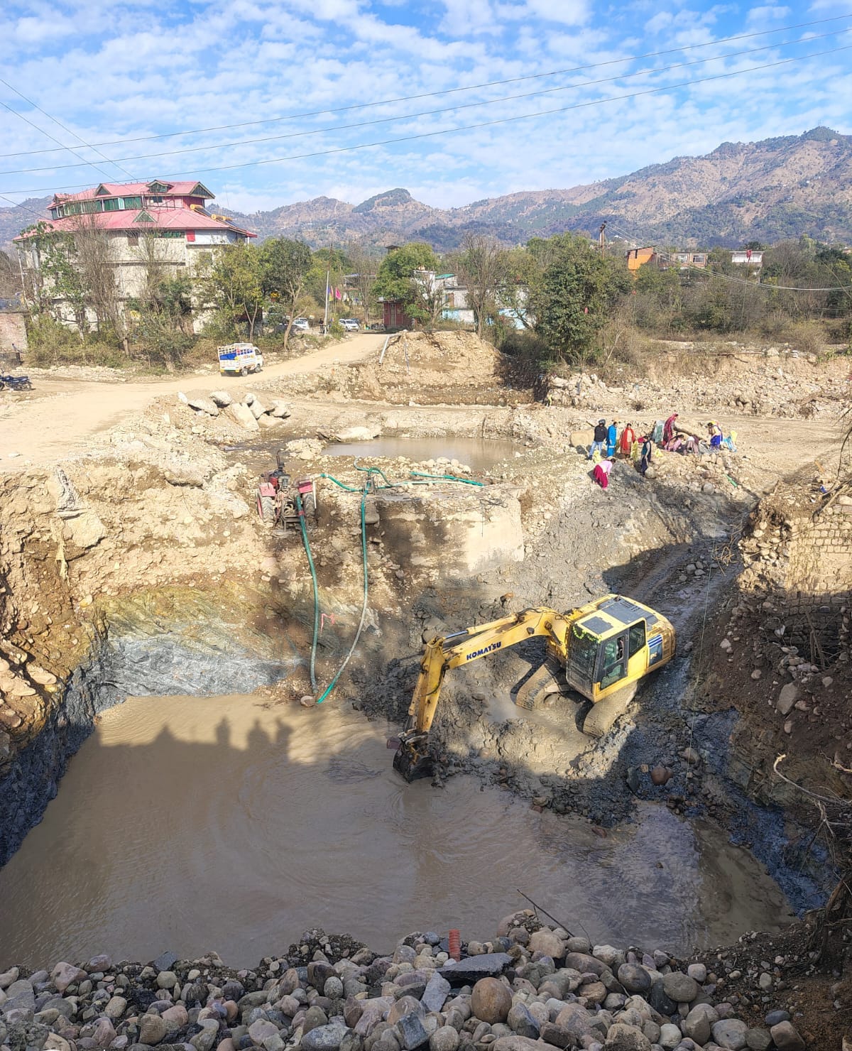 A 44.33 meter long bridge will be built on two spans and one pillar over Seer Khad.