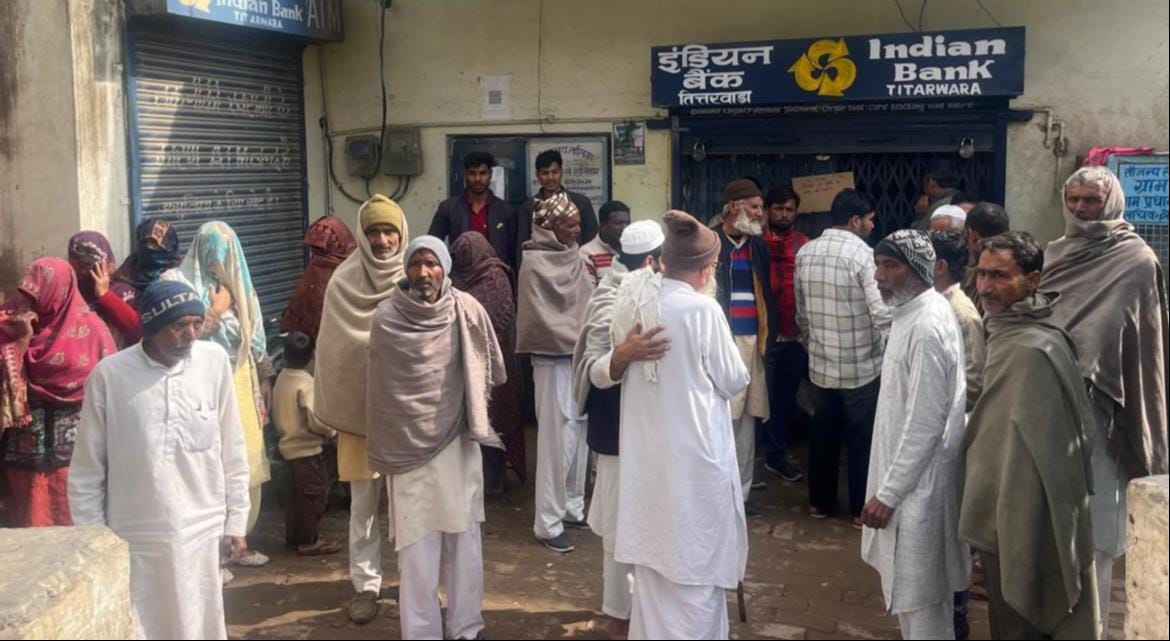 Villagers create ruckus after finding bank branch closed