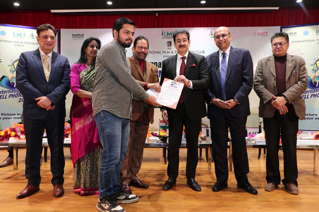 Filmmaker Harshit Tripathi was honored