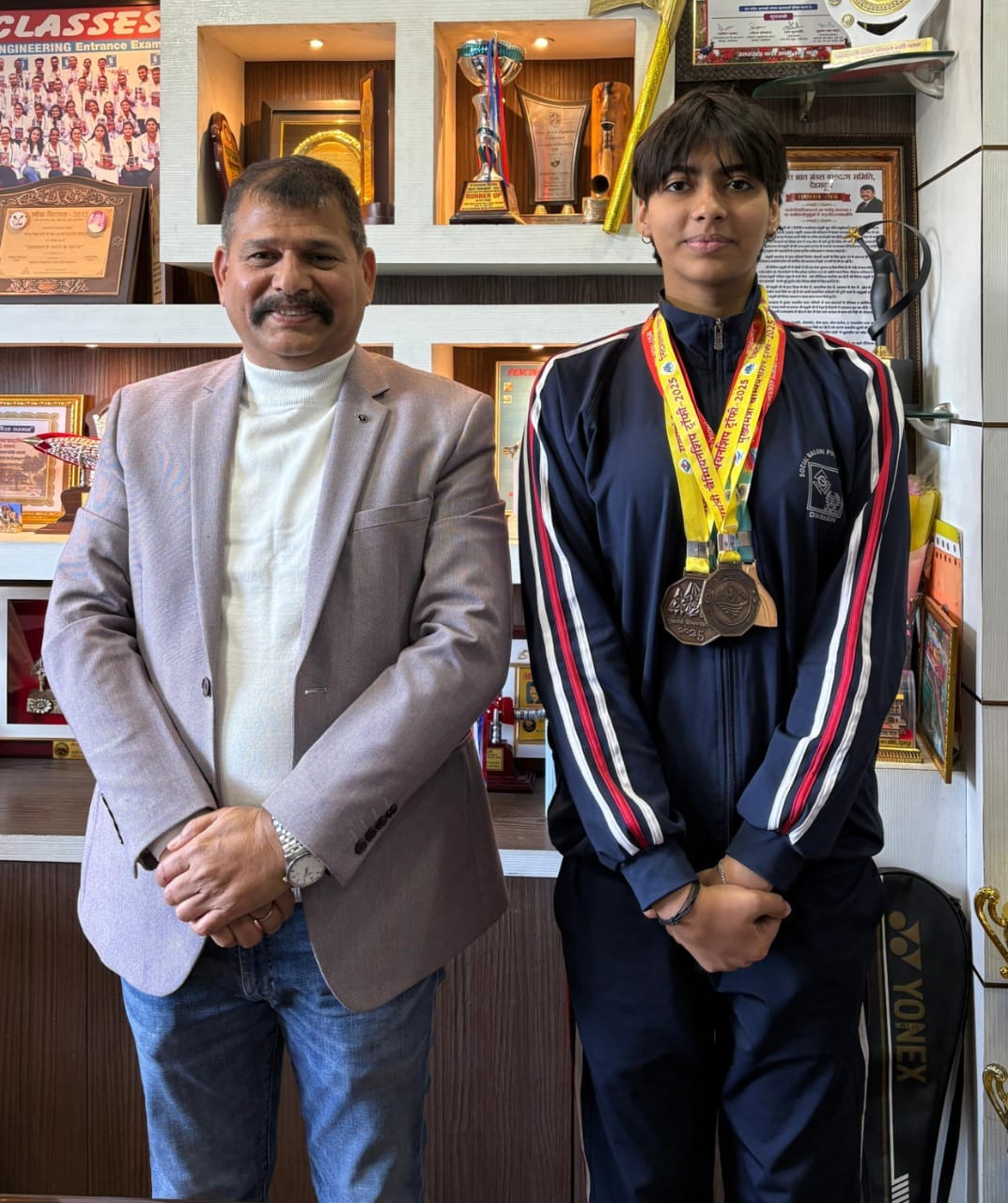 Manasvi wins four gold medals in Finn swimming