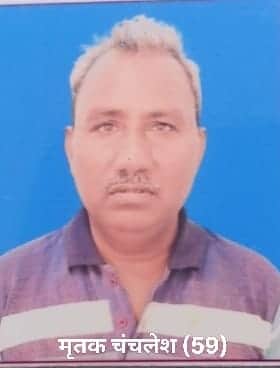 A sand-laden trailer rammed into a thatched roof, crushing a middle-aged man to death.