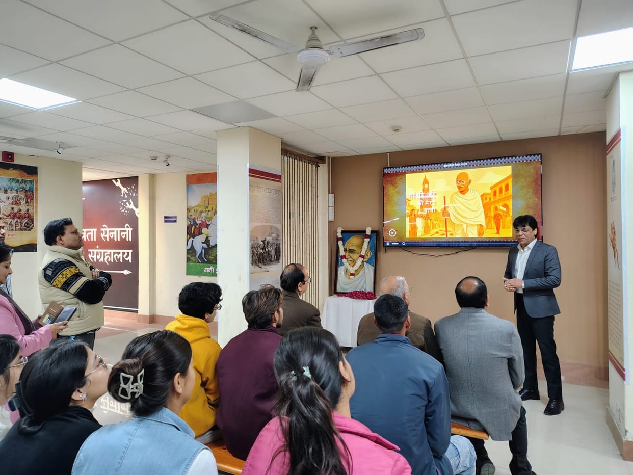 Recalls Mahatma Gandhi's ideas on education and non-violence