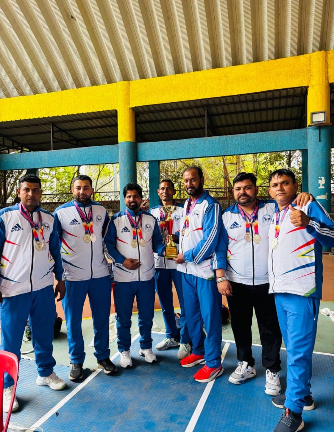 Haryana won the silver medal in the 8th National Master Kabaddi Championship.
