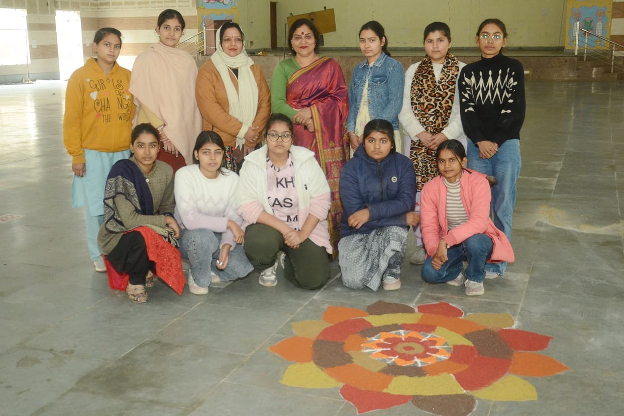 The female students were made aware of their right to vote.