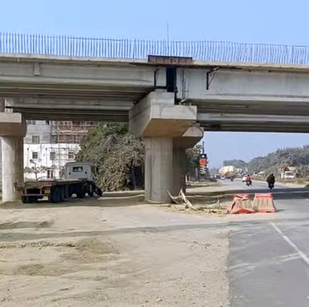 The first flyover on the ring road is ready