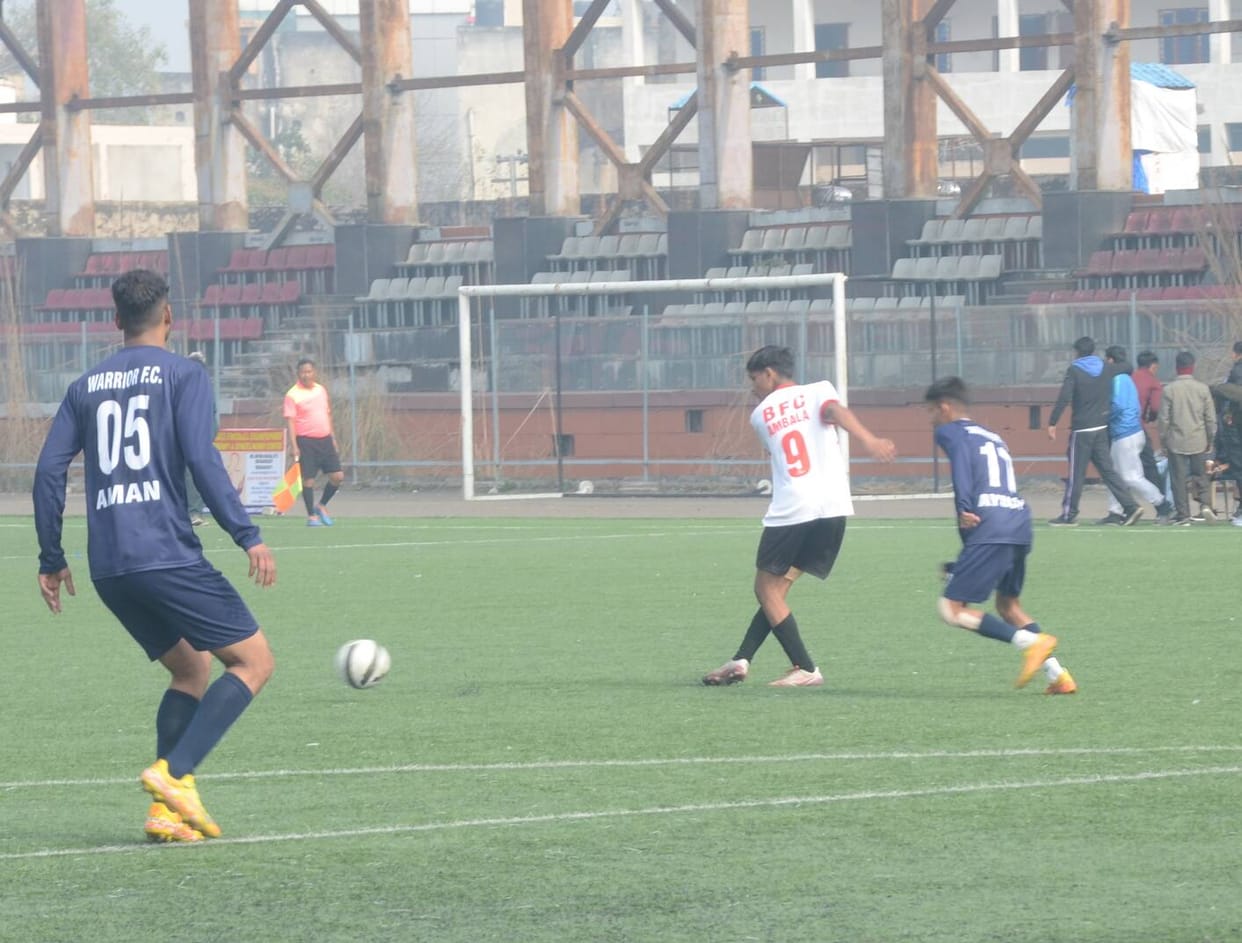 Warrior Club won the match 5-0 in the Football League
