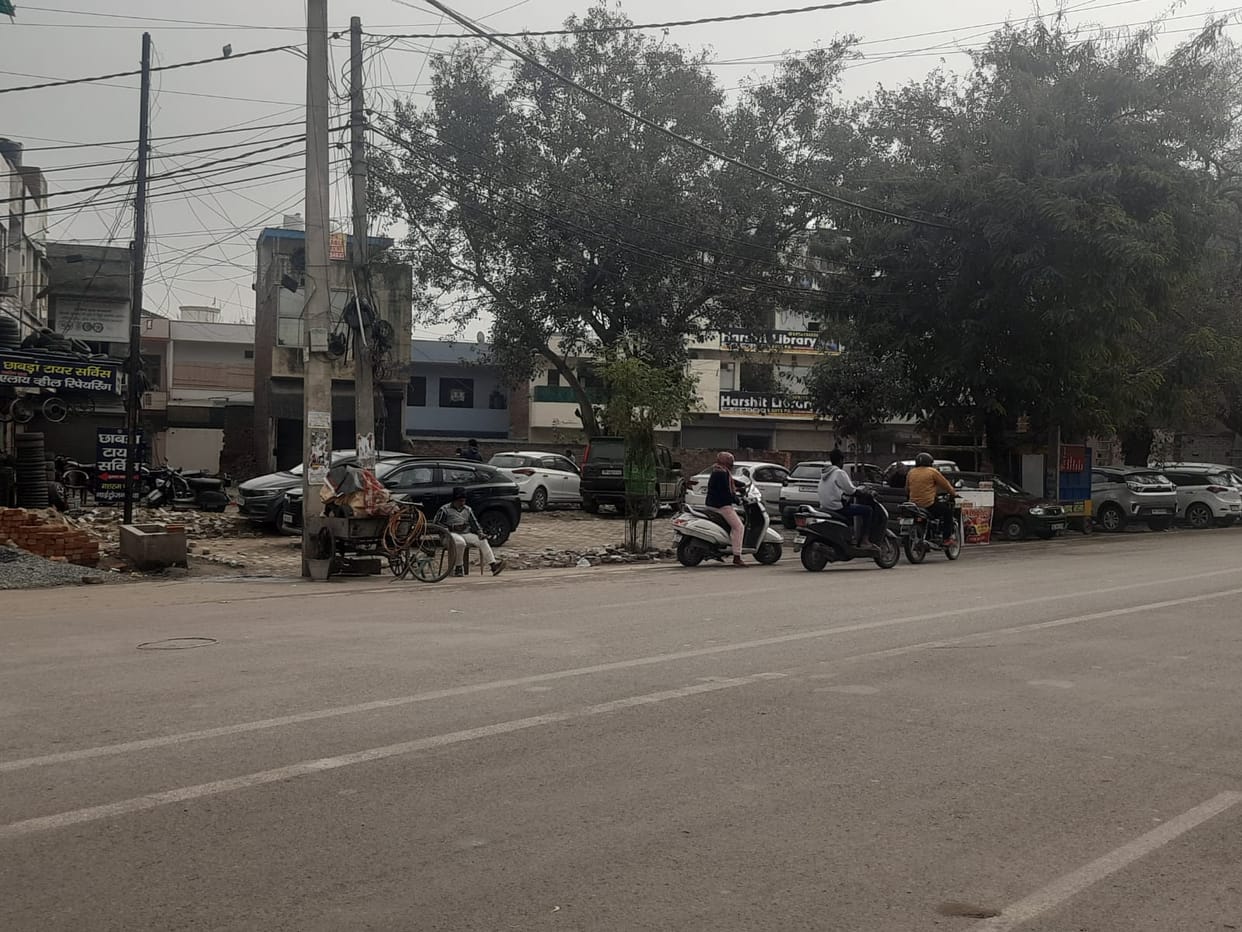 The EV charging station project is stalled due to the location not being finalized; the municipal corporation had to cancel a tender worth 99 lakh rupees.