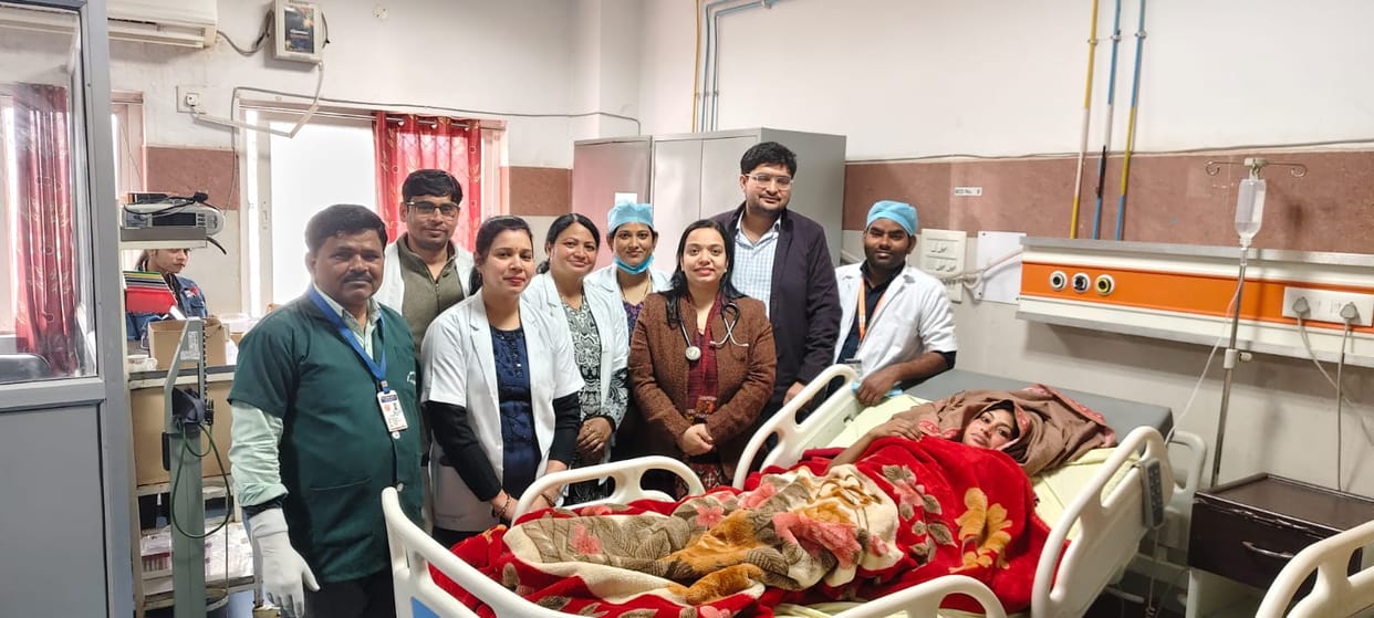 mainpuri news 100 bed hospital succesfull operation