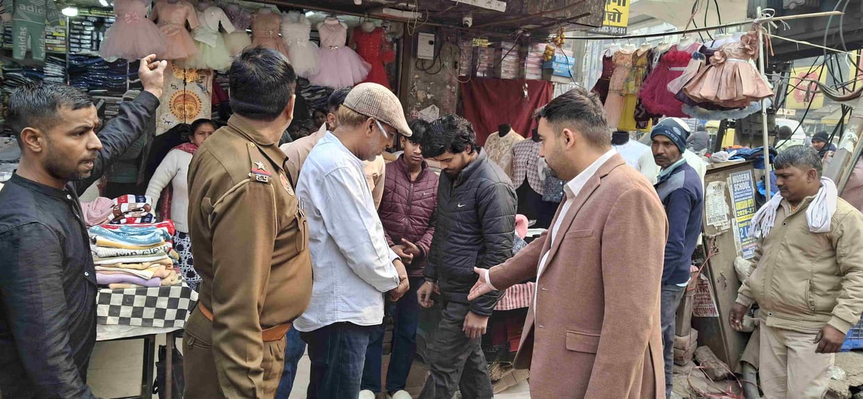 Action taken against encroachments, 70 cars parked in no-parking zones fined.