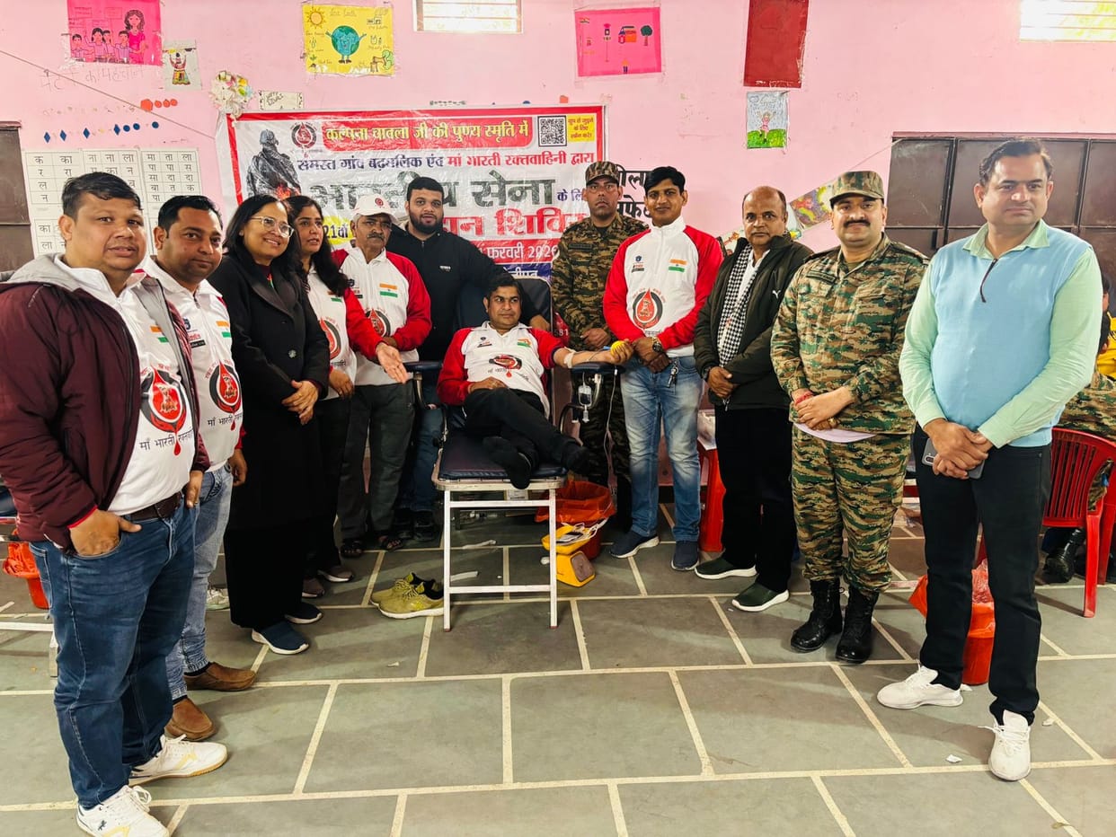 125 young people donated blood for the army.