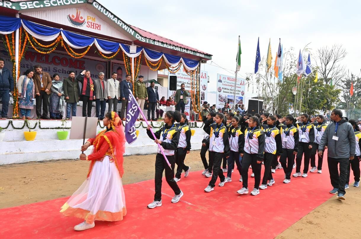 National Under-19 Girls Handball Competition begins in Ghumarwin
