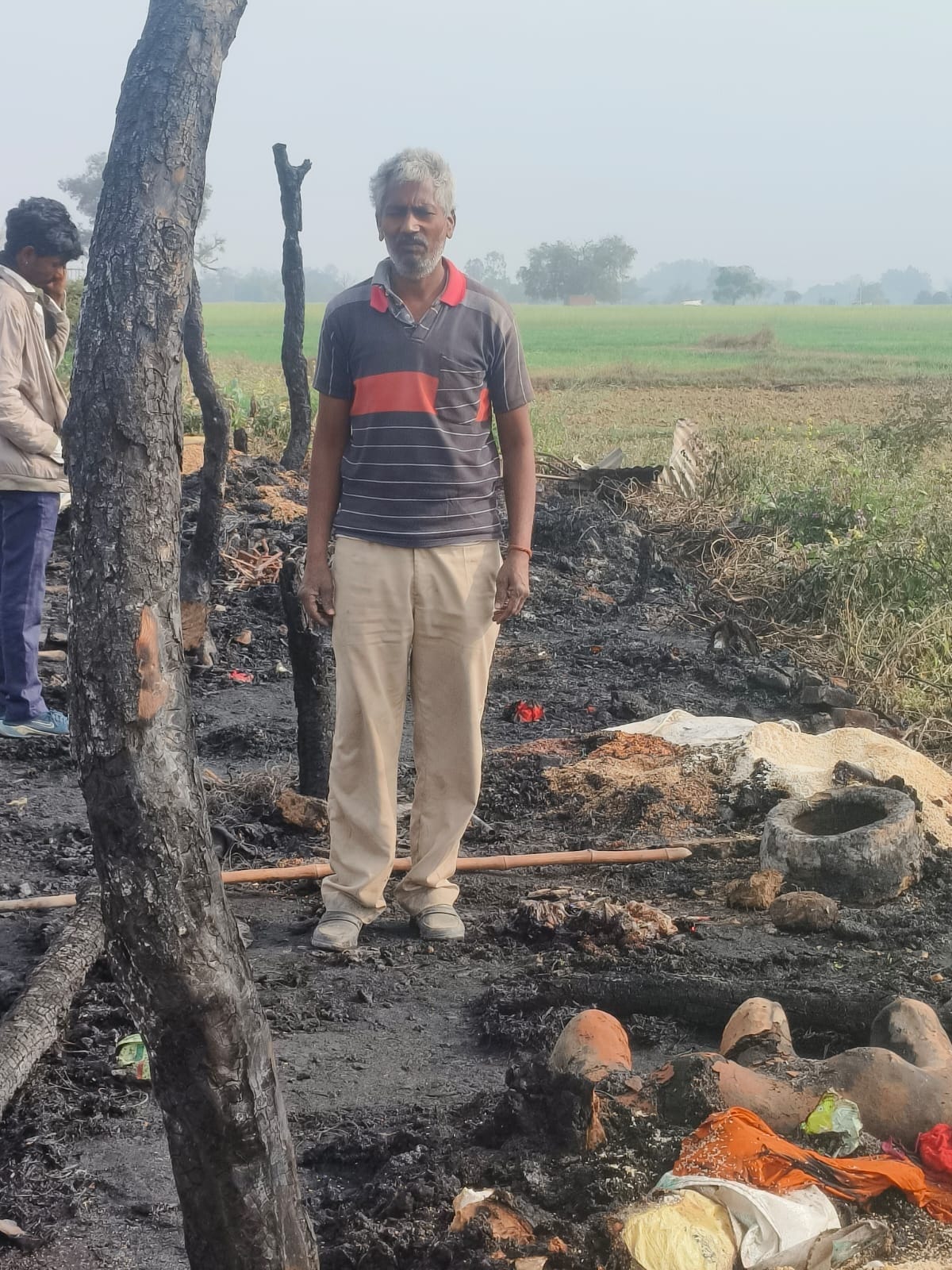 Fire broke out in the barn, sleeping child was saved