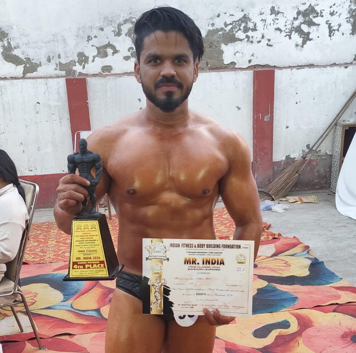 Jain of Uttaraula selected for body building championship