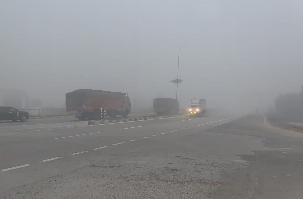 Then came the onslaught of fog and biting cold, bringing life to a standstill and slowing down traffic on the roads
